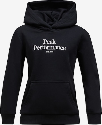 Sweat de sport PEAK PERFORMANCE en noir : devant