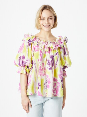 Essentiel Antwerp - Blusa 'Dinge' em mistura de cores: frente