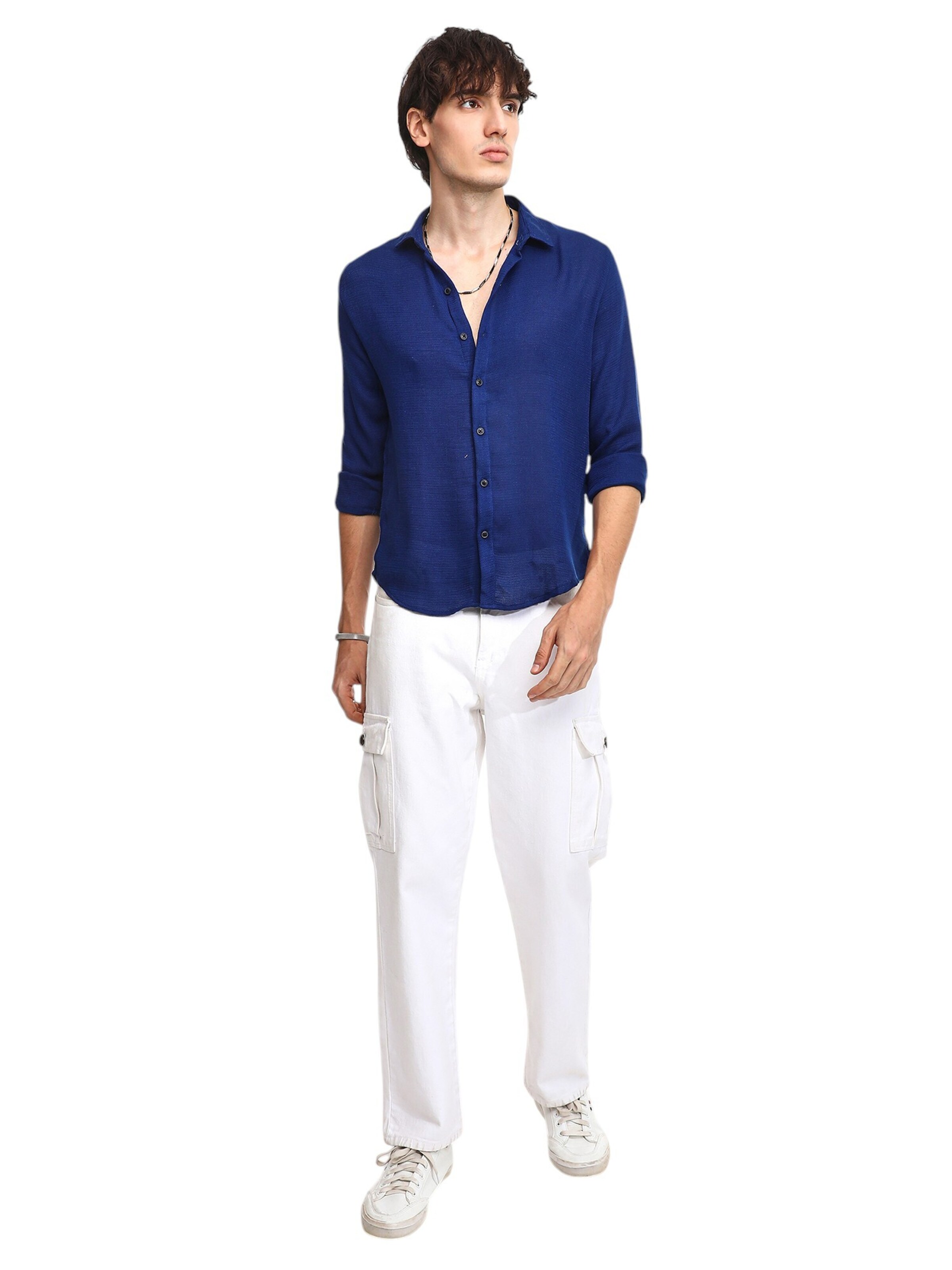 Regular fit Camicia 'Thyrza' di Campus Sutra in blu