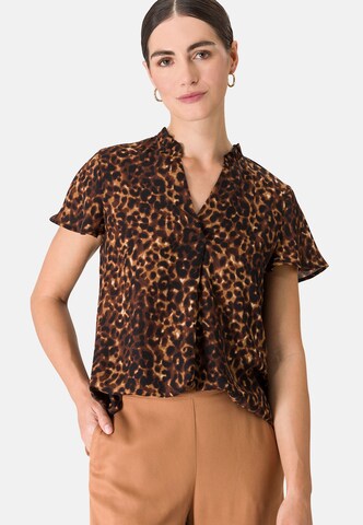 zero Bluse in Braun