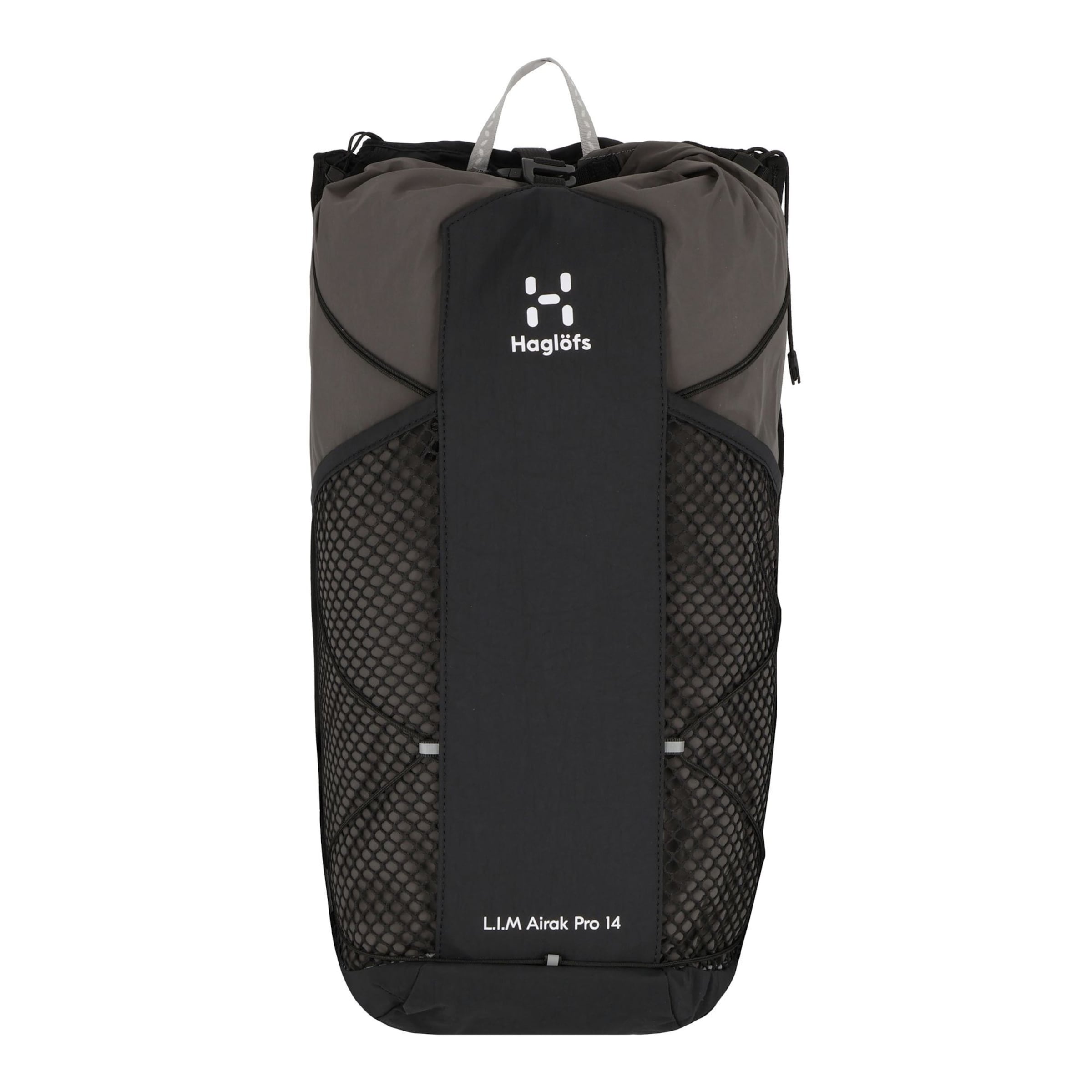 Zaino sportivo di Haglöfs in grigio: frontale