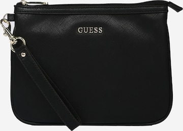 Geantă de cosmetice 'VANILLE' de la GUESS pe negru: față