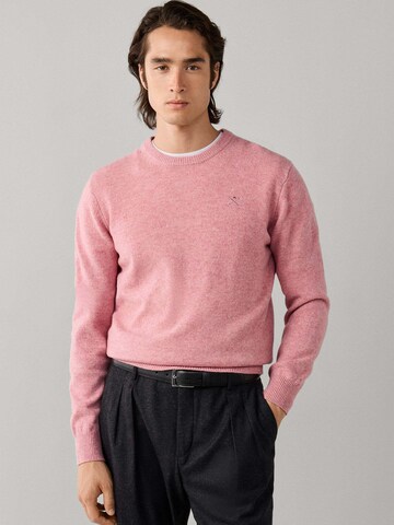 Hackett London Sweater in Pink: front