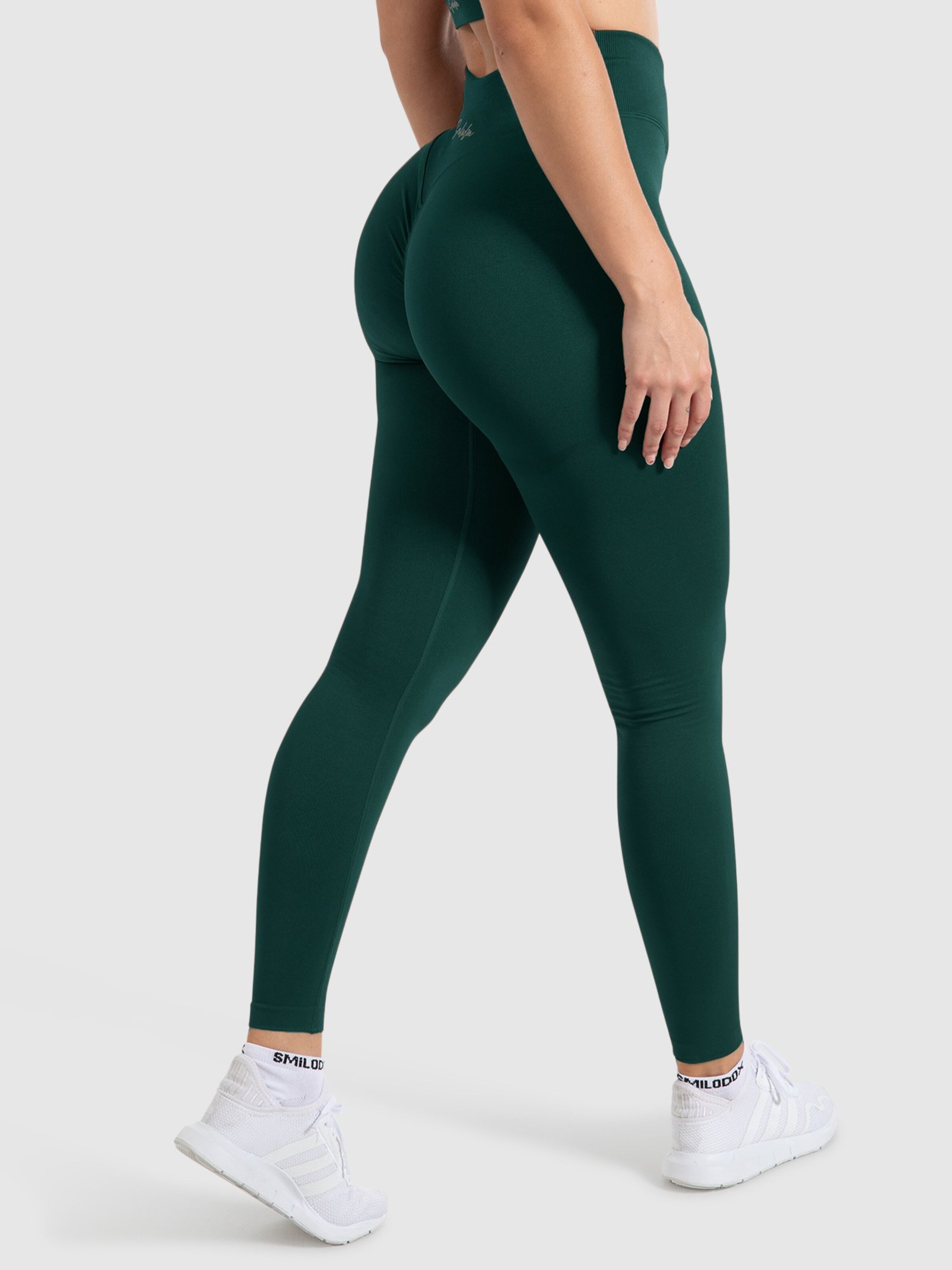 Coupe slim Leggings Smilodox en vert