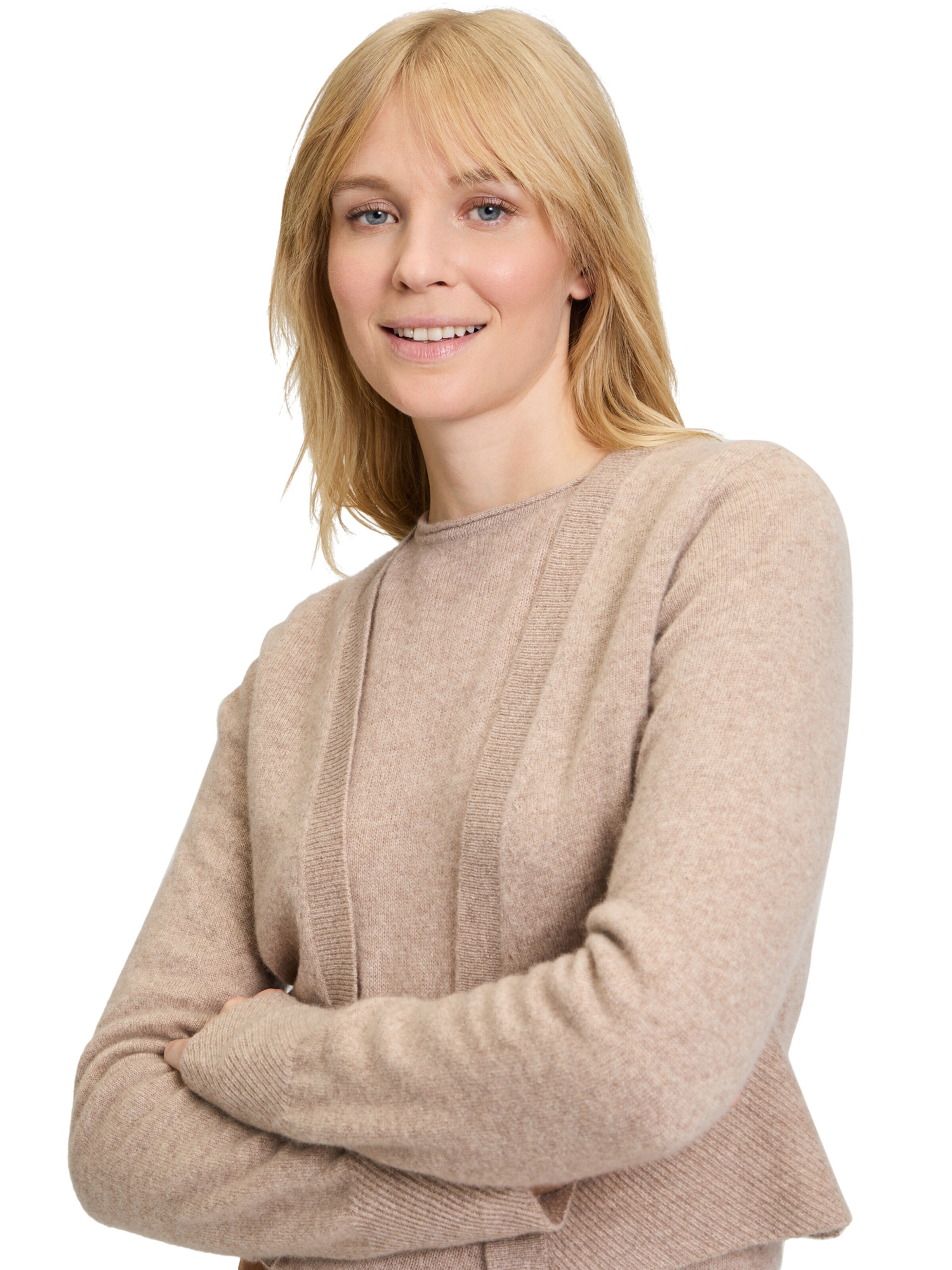 Betty Barclay Gebreid vest in Beige