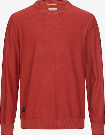 CAMEL ACTIVE Strickpullover aus reiner Baumwolle in Rot: Vorderseite