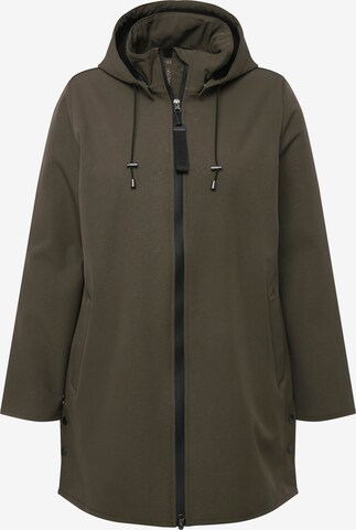 Ulla Popken Between-Seasons Parka in Green: front