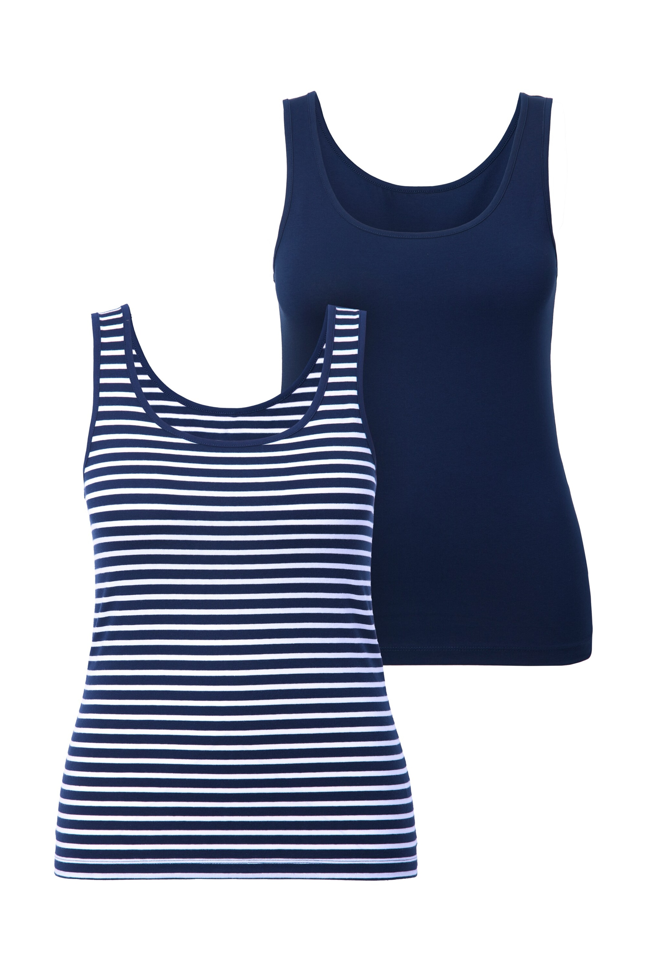 Ulla Popken Onderhemd in Blauw: voorkant