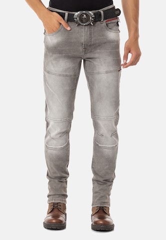 CIPO & BAXX Regular Jeans in Grey: front