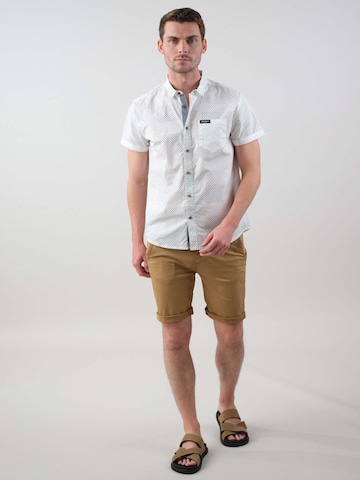 Deeluxe Regular fit Shirt ' ETHNIC ' in Wit