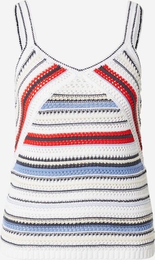 FREEMAN T. PORTER Knitted top 'Drecia' in Navy / Light blue / Red / White, Item view