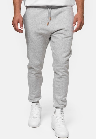 INDICODE JEANS Tapered Pants 'Alejandra' in Grey: front