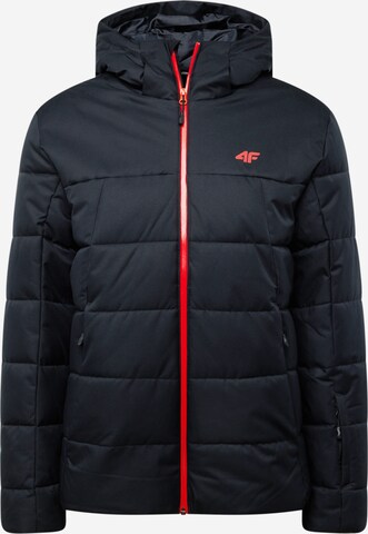 4F Athletic Jacket in Black: front