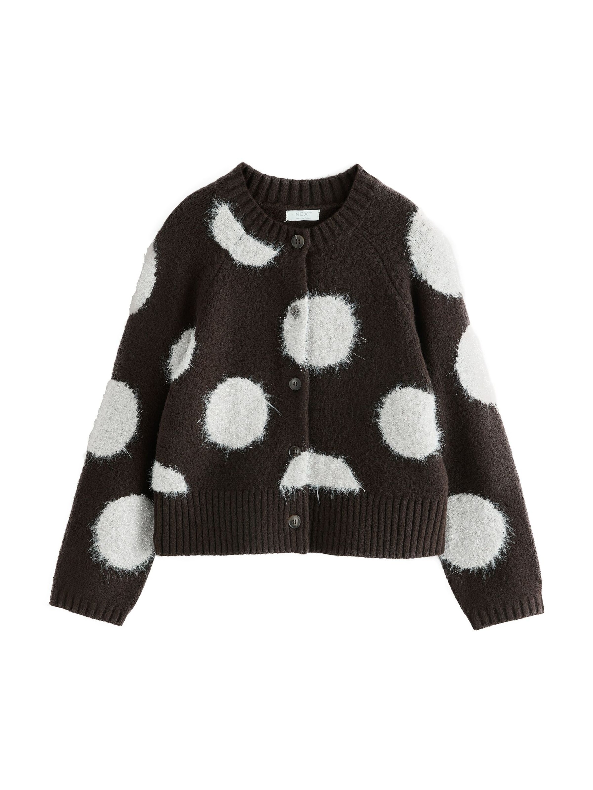 Next Gebreid vest in Bruin: voorkant