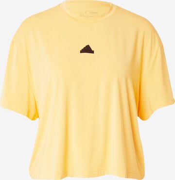 T-shirt fonctionnel ADIDAS SPORTSWEAR en jaune : devant