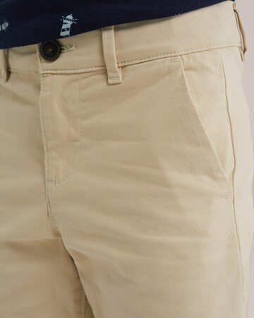 Coupe slim Pantalon WE Fashion en beige