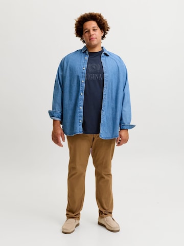 Jack & Jones Plus Shirt 'JORFREDERIKSBERG' in Blue
