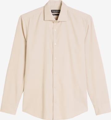 Marc O'Polo Button Up Shirt in Brown: front
