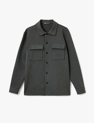 Koton Fleece Jacket in Grey