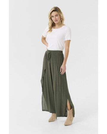 Cream Loosefit Broek 'Allie' in Groen