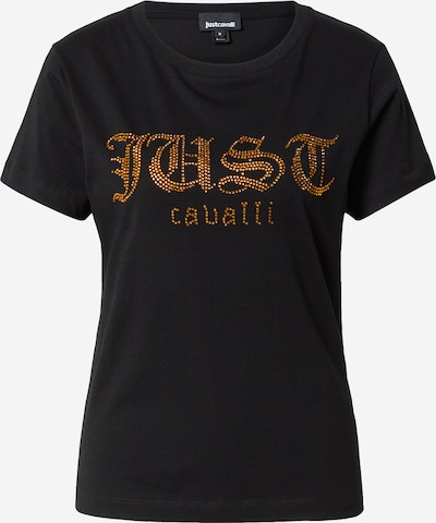Tricou Just Cavalli pe portocaliu / negru, Vizualizare produs