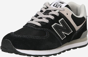 Sneaker '574' de la new balance pe negru: față