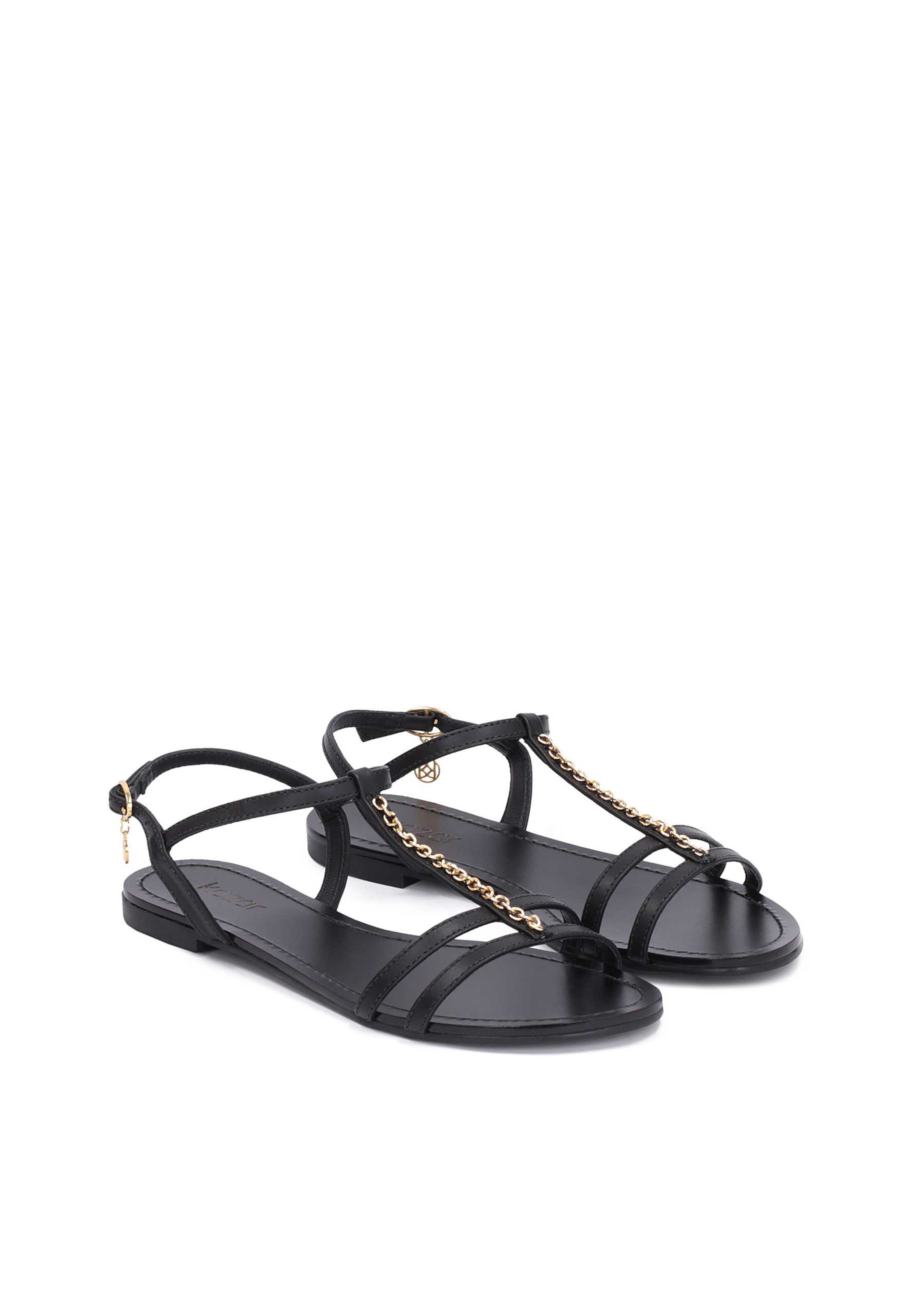 Sandales à lanières Kazar en noir