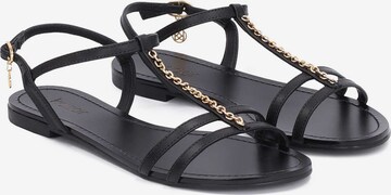 Kazar Strap Sandals in Black