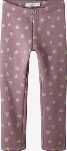 Skinny Leggings 'NMFTavina' NAME IT en violet : devant