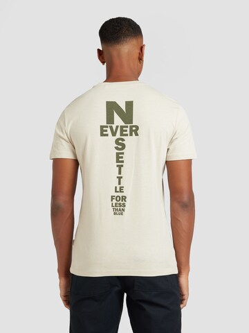 Tricou de la BLEND pe bej: față