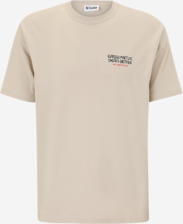 T-Shirt 'Espresso' On Vacation en marron : devant