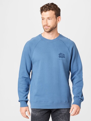 EDWIN Sweatshirt 'Hana Kao' in Blue: front