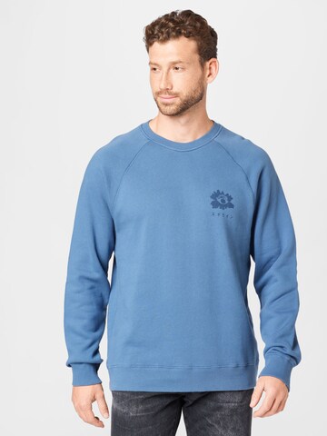 EDWINSweater majica 'Hana Kao' - plava boja: prednji dio