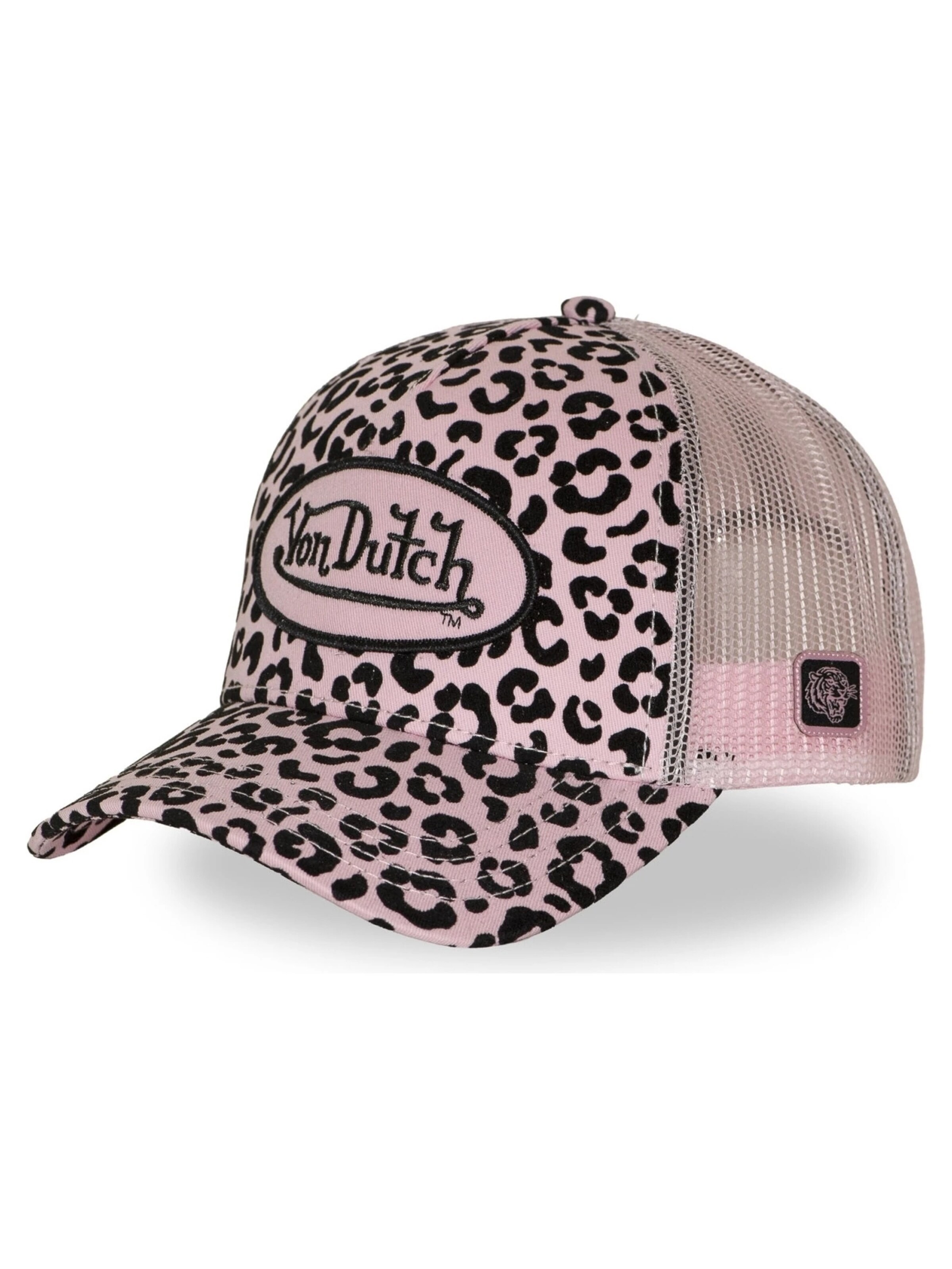Von Dutch Kšiltovka 'Gorra von dutch rosa cheetah print trucker cap' – pink