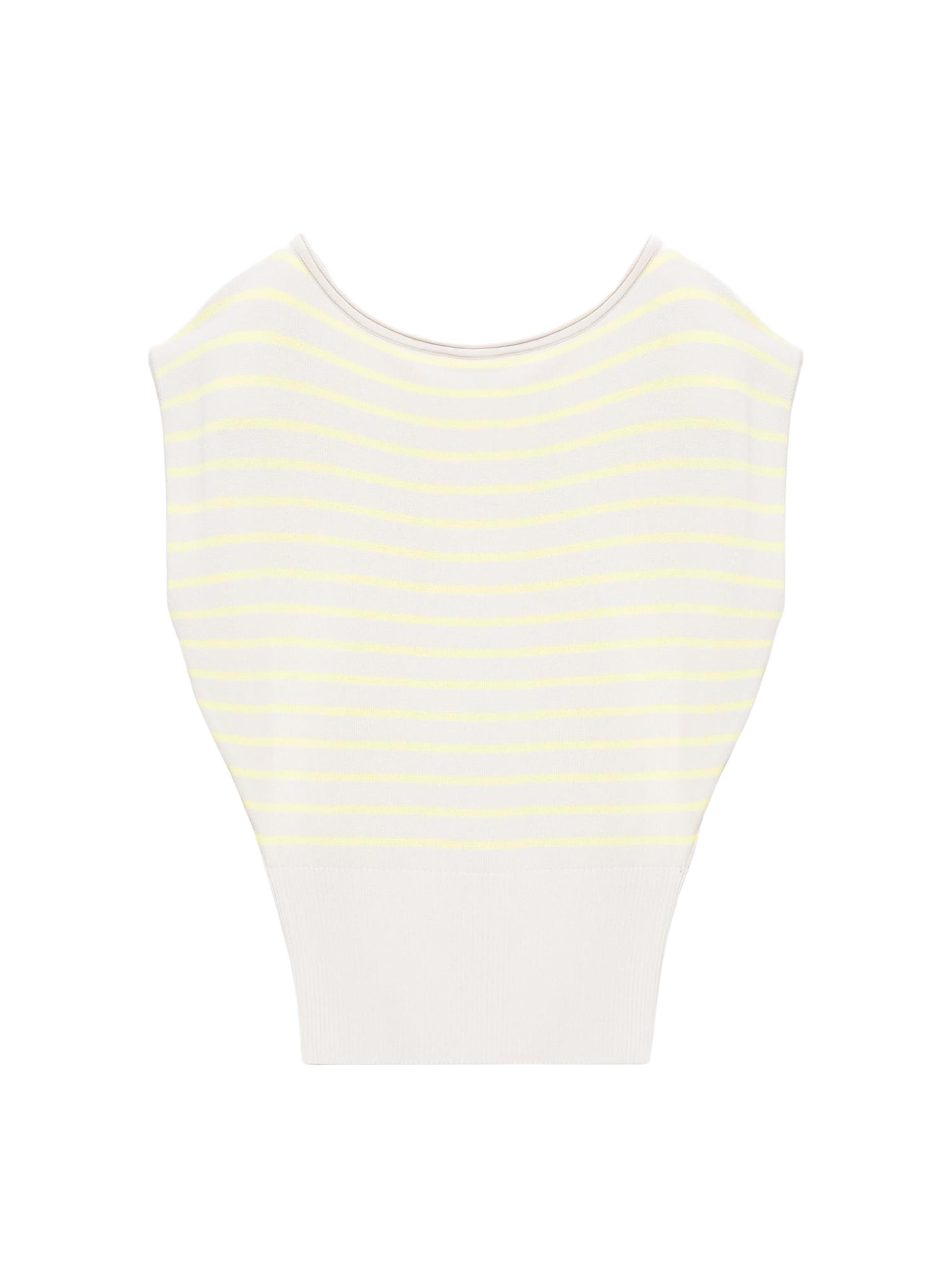 Pull&Bear Pulóver - sárga: elől