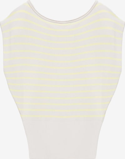 Pull&Bear Neulepaita koossa XS värissä keltainen / valkoinen, Tuotenäkymä