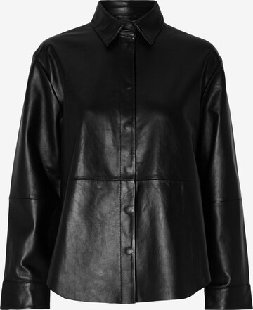 SELECTED FEMME Ledershirt 'VALLIS' in Schwarz: predná strana