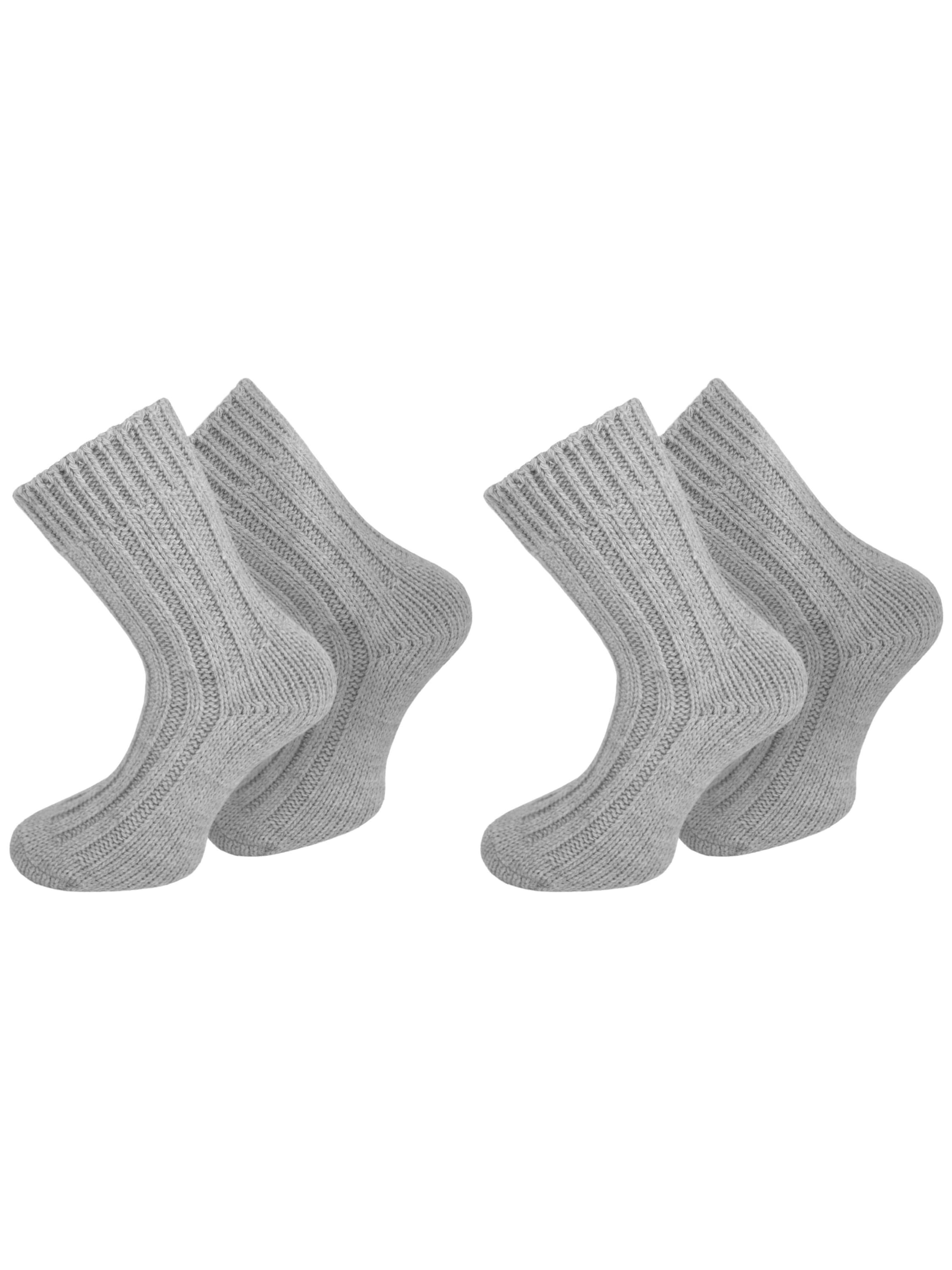 Chaussettes normani en gris : devant