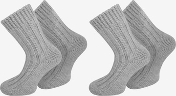 Chaussettes normani en gris : devant