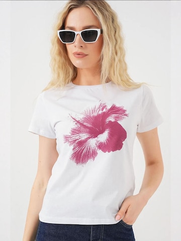 T-shirt Bigdart en blanc : devant