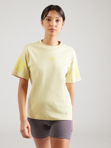 ADIDAS SPORTSWEAR Performance shirt 'Future Icons' in Yellow: front