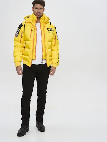 CIPO & BAXX Winterjacke Steppjacke CM233 in Gelb