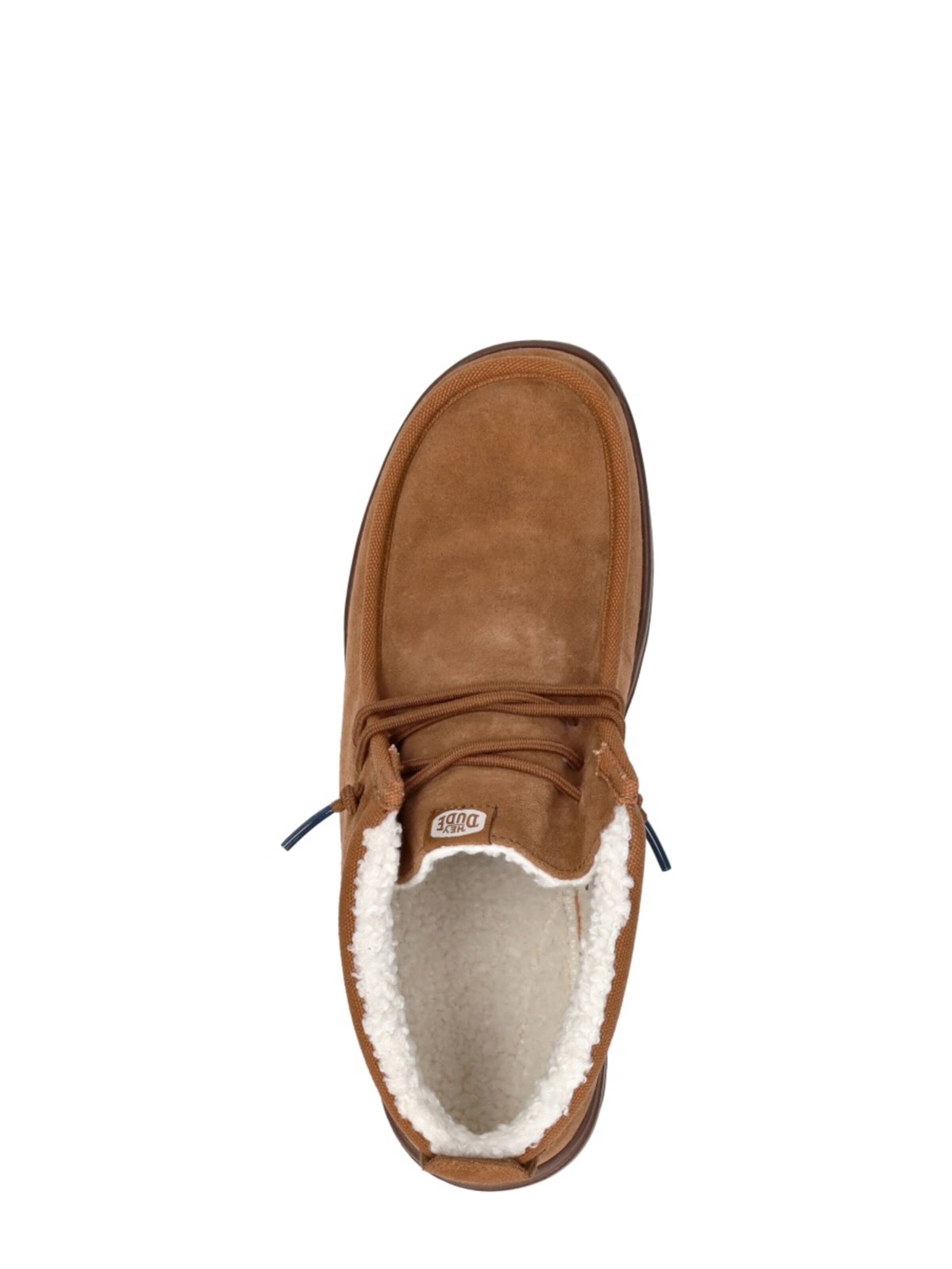 HEY DUDE Lace-up boot 'Wally Mid' in Brown