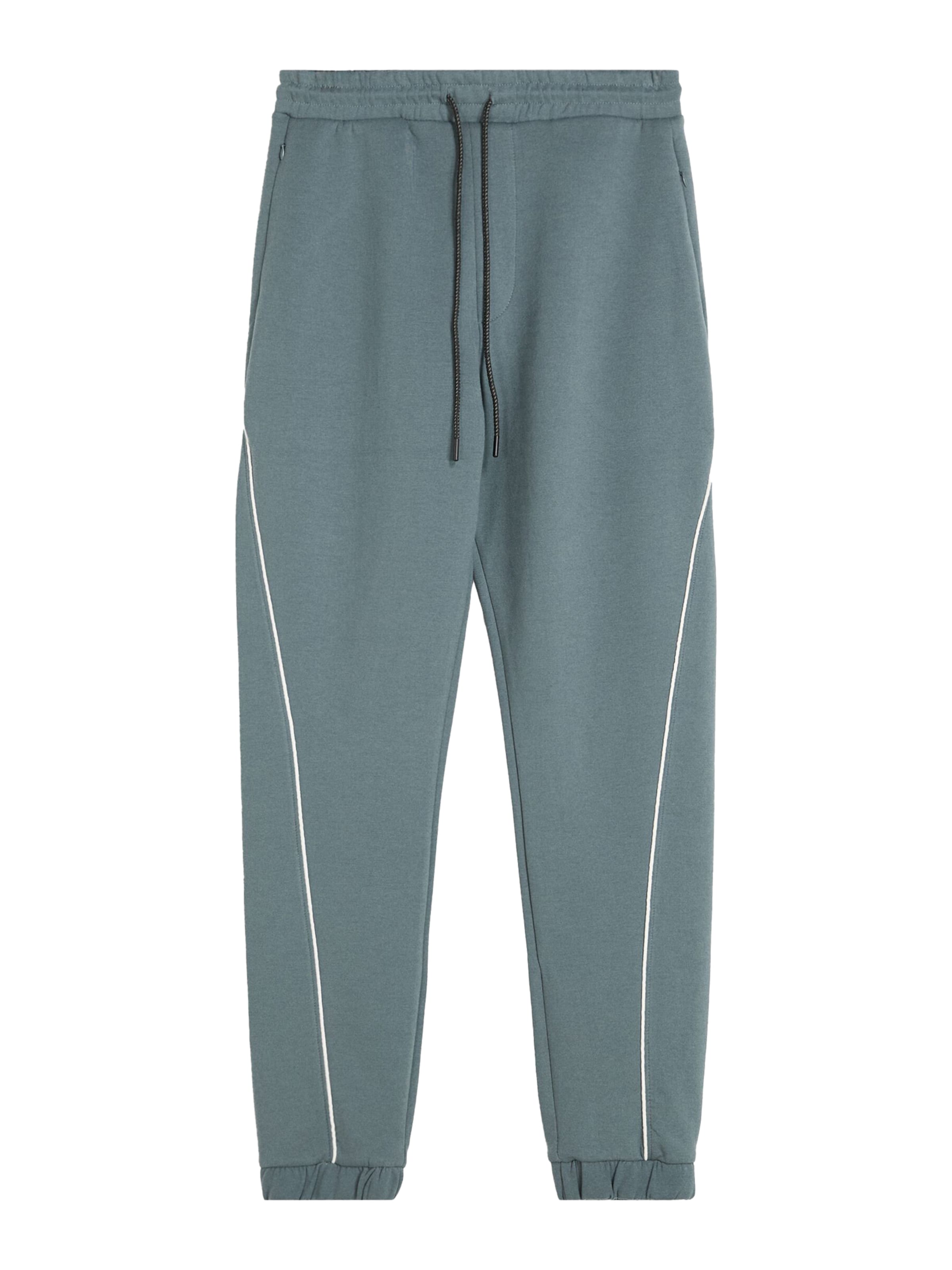 Bershka Tapered Bukser i blå: forside