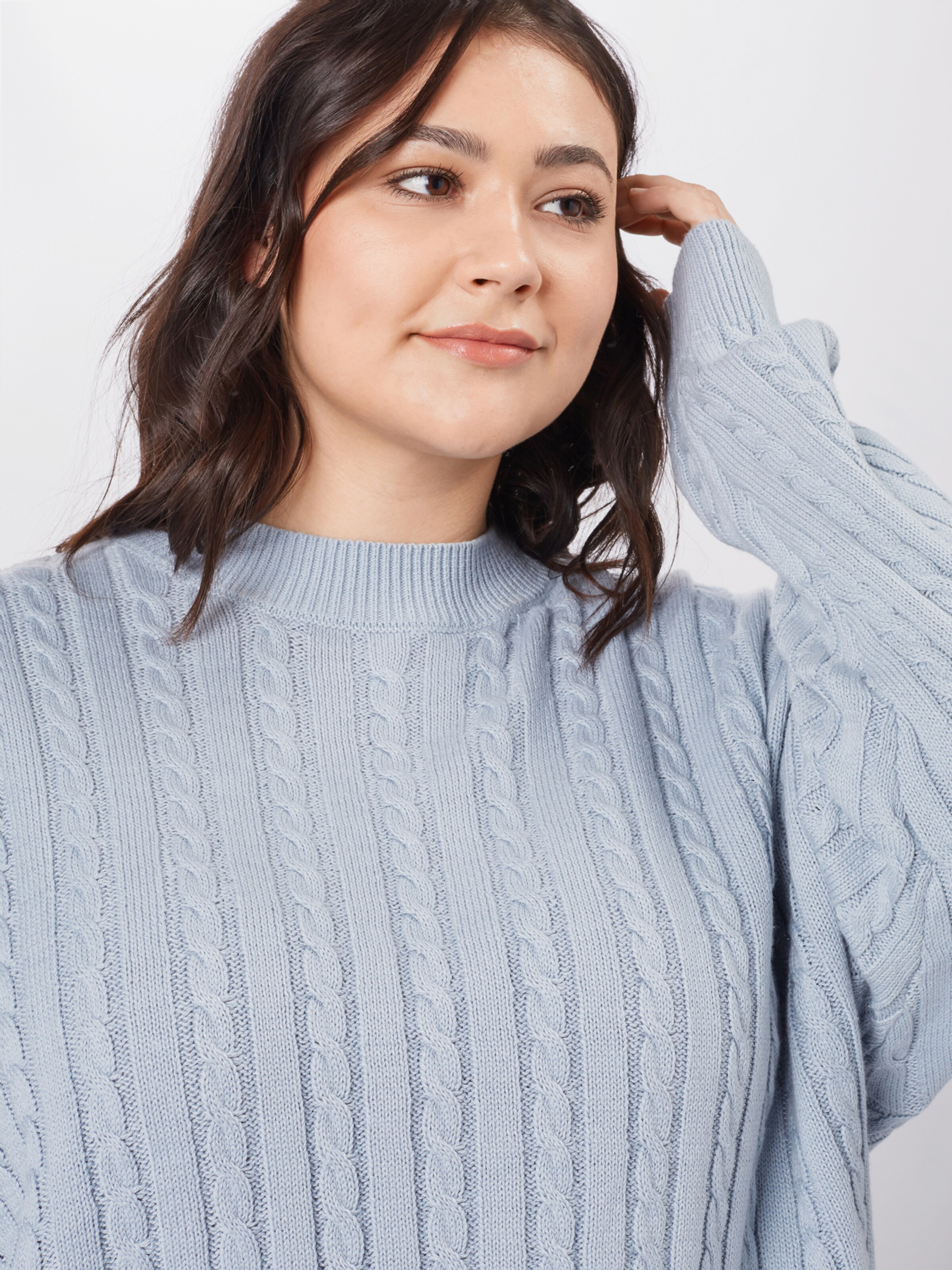 Frauen Pullover & Strick Cotton On Curve Pullover in Opal - NY95808
