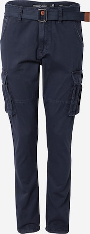 INDICODE JEANS Cargobroek 'Villiam' in Blauw: voorkant