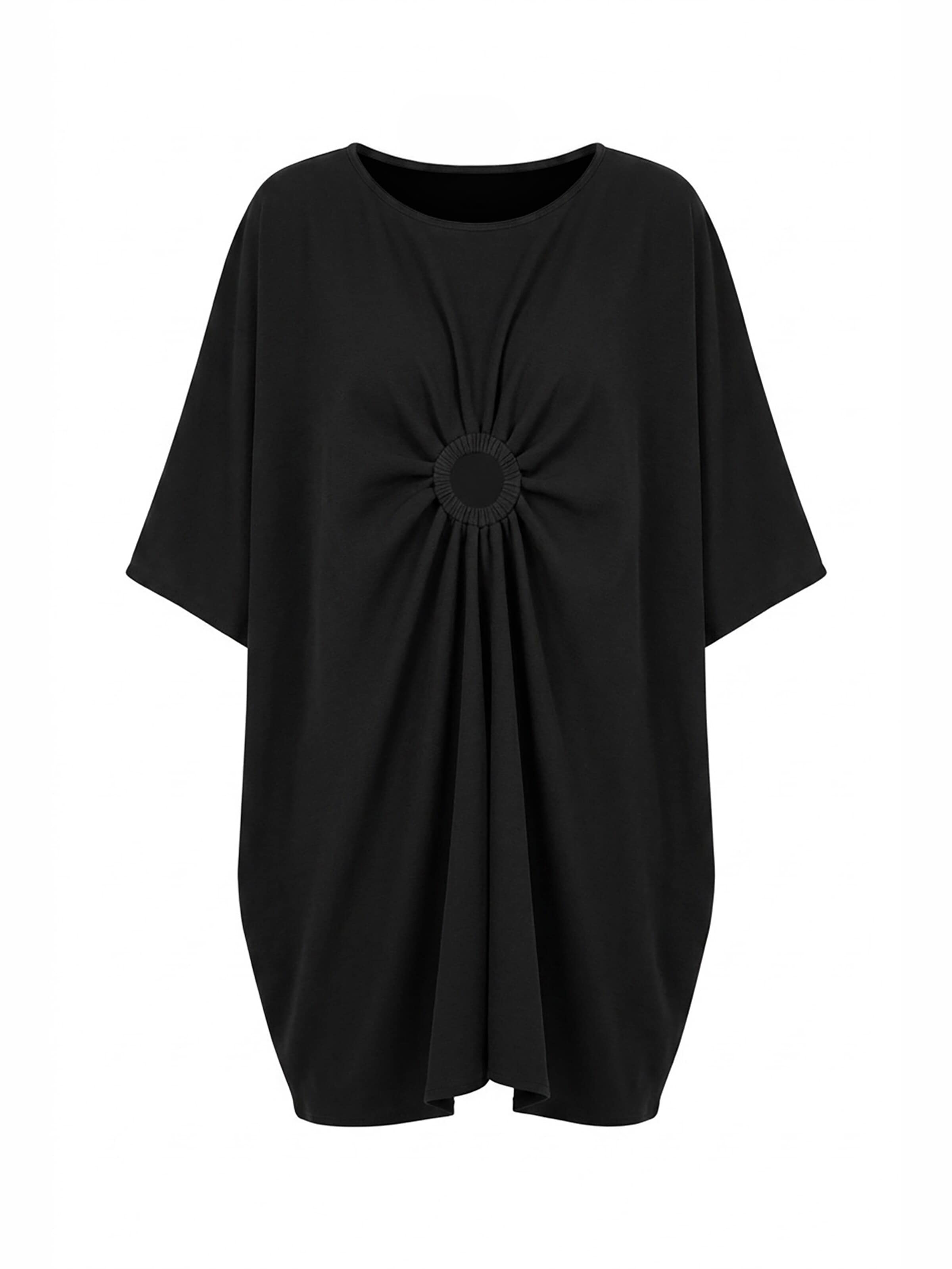 Figl Oversized jurk 'M1127' in Zwart: voorkant