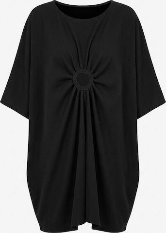 Robe oversize 'M1127' Figl en noir : devant