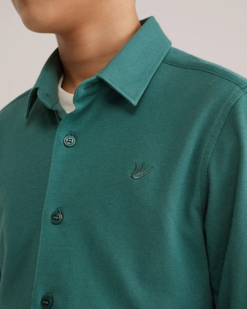 WE Fashion Rovný strih Košeľa - Zelená