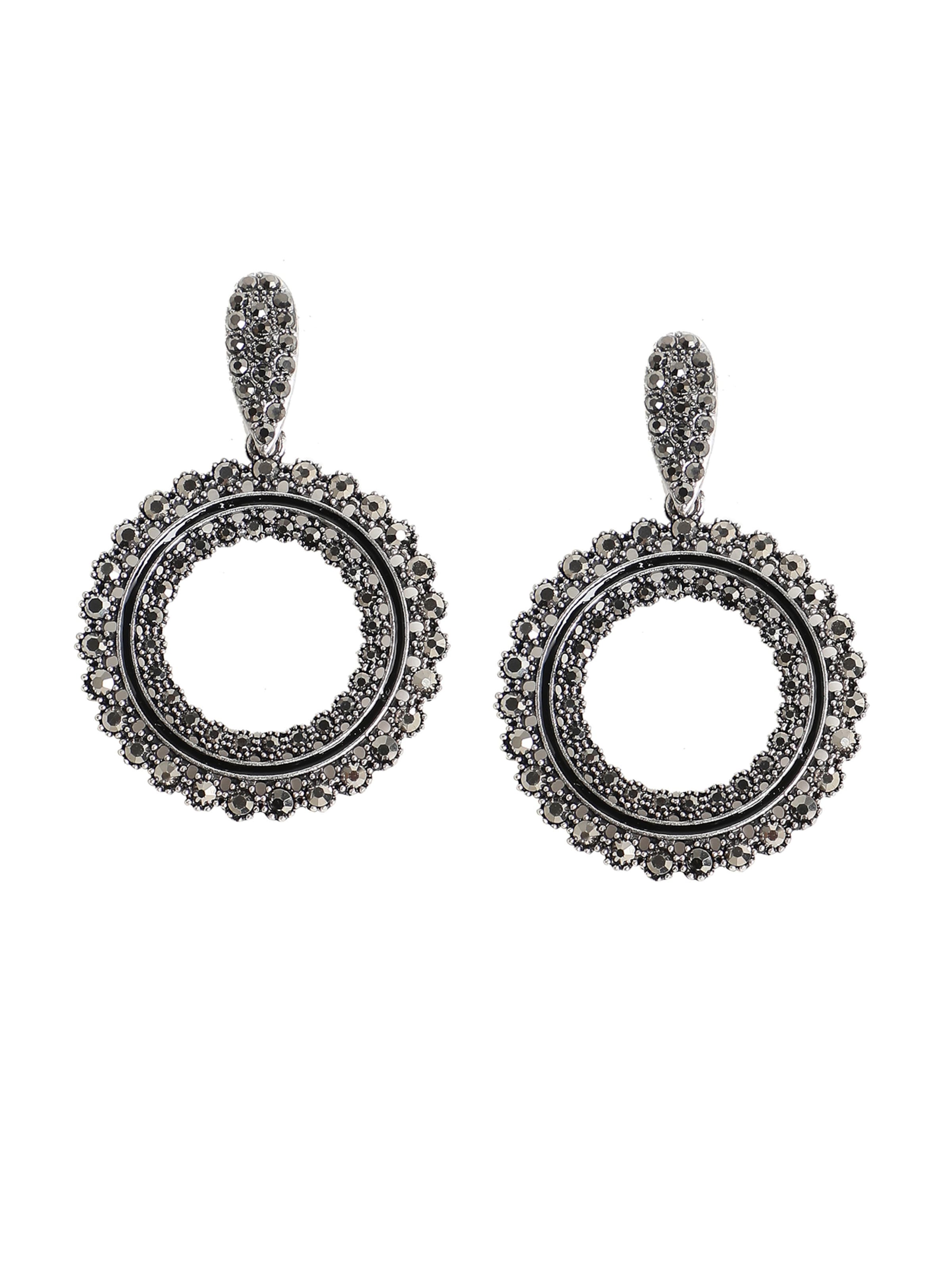 SOHI Náušnice 'Julianne' - Strieborná: predná strana